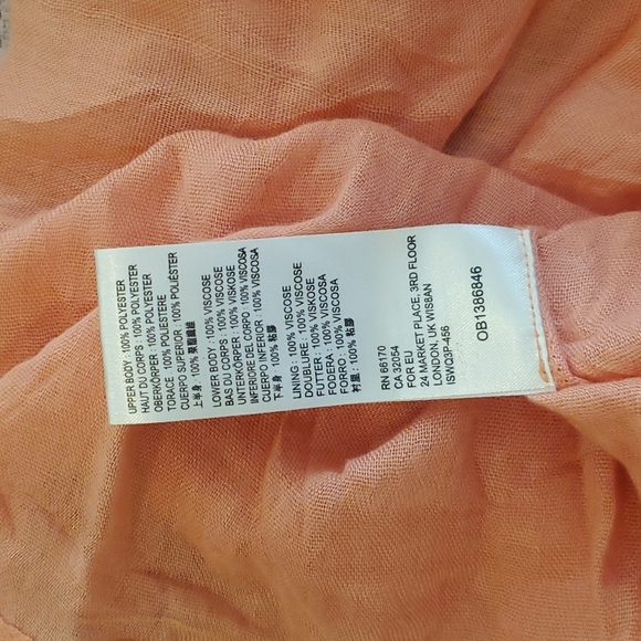 *NEW* Free People Mirage maxi dress Peach Combo - Picture 9 of 9